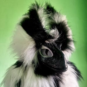 Mask raptor fursuit, Dino mask