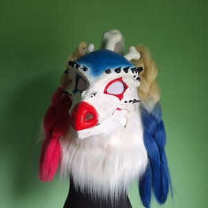 Fursuit head, mask furry, raptor mask, dino mask