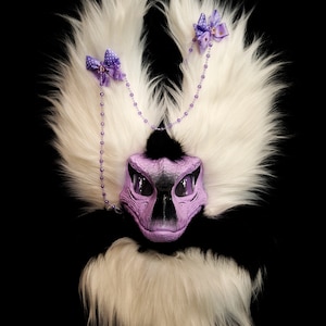 Raptor mask fursuit furry, dino mask
