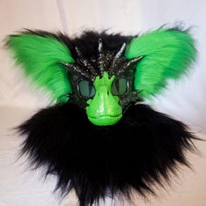 Dino mask fursuit, raptor mask, furry