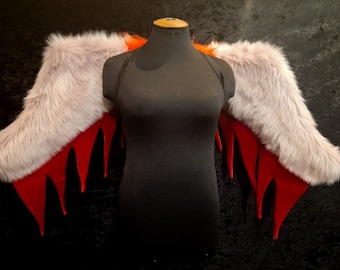 Furry plush wings, fursuit, wings made of fur