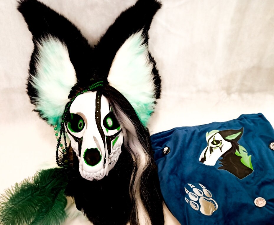 Fursuit Skull Dog Furry Mask Etsy Australia