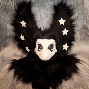 Masker roofvogel, fursuit, harige, Dino masker, cosplay
