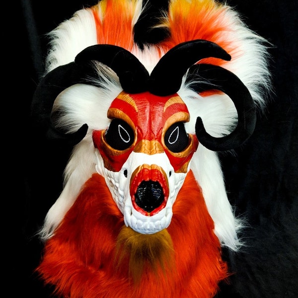 Skull dog, fursuit, mask fursuit