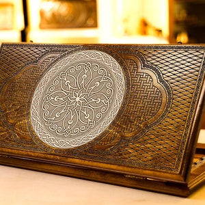 Backgammon Set Ornaments / Personalized Armenian Wooden Nardi Handmade / All Sizes / Full Set / Dice and Case