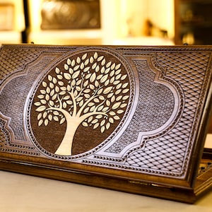 Backgammon Tree Of Life / Unieke luxe Backgammon Set / Gepersonaliseerd cadeau / Alle maten / Volledige set / Gratis snelle verzending optie