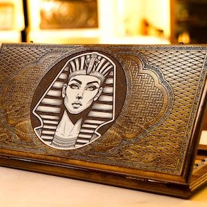 Egyptian Backgammon Set / Personalized Gift / All Sizes / Full Set / Best Christmas Gift Personalized