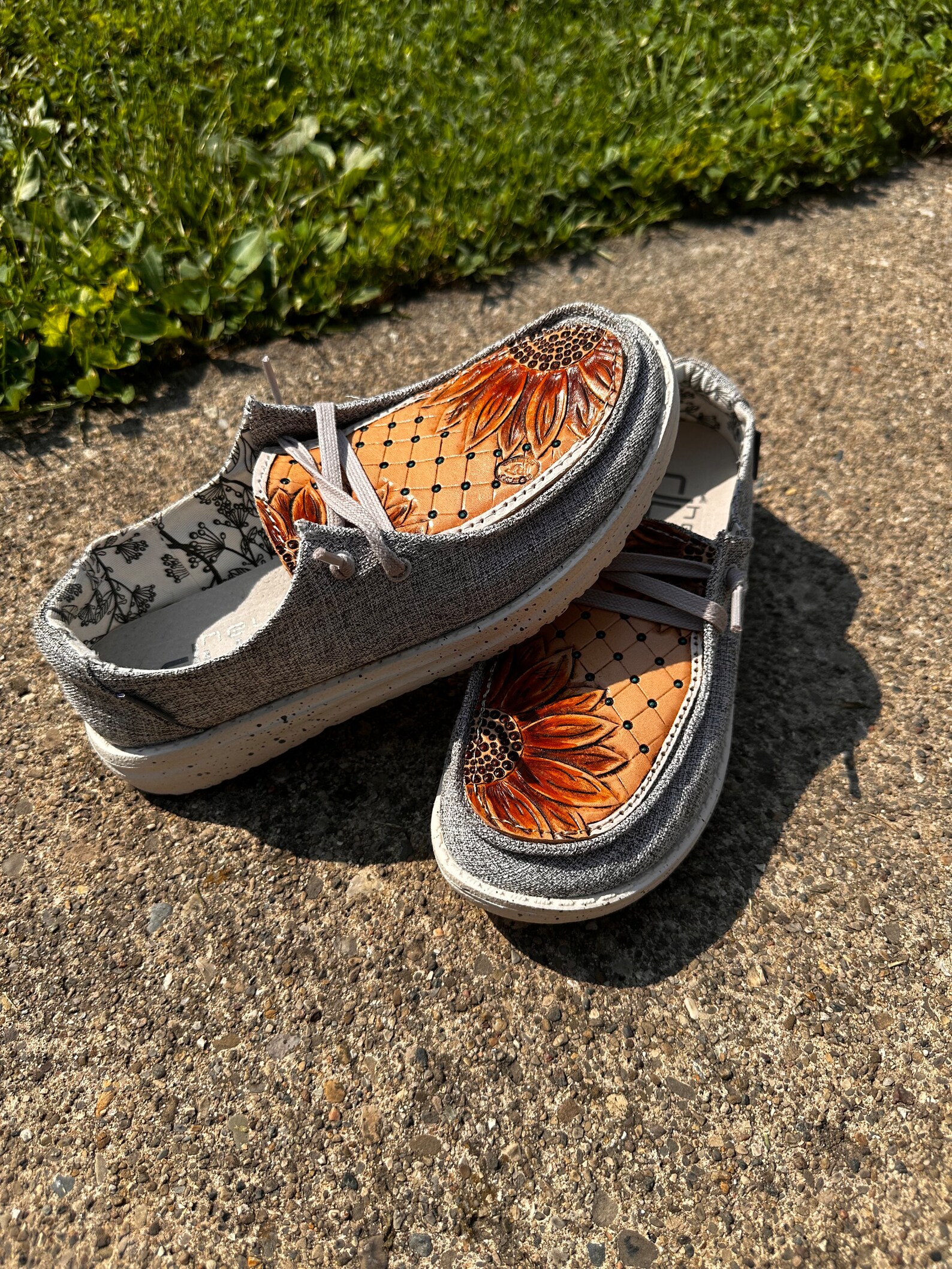 custom tooled hey dudes