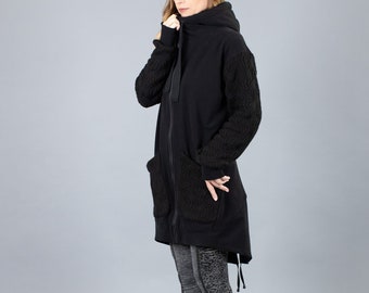 Mens hoodless zip store up sweatshirt