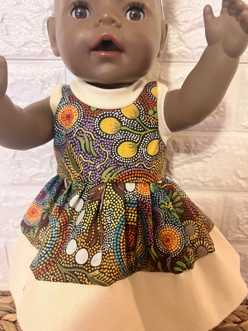 Baby Born Indigenous Aboriginal Print Dress and Headband - Etsy