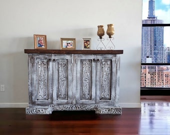 Alice cabinet from our Old Times collection//Buffet table//TV stand//Hand-carved console//FREE SHIPPING