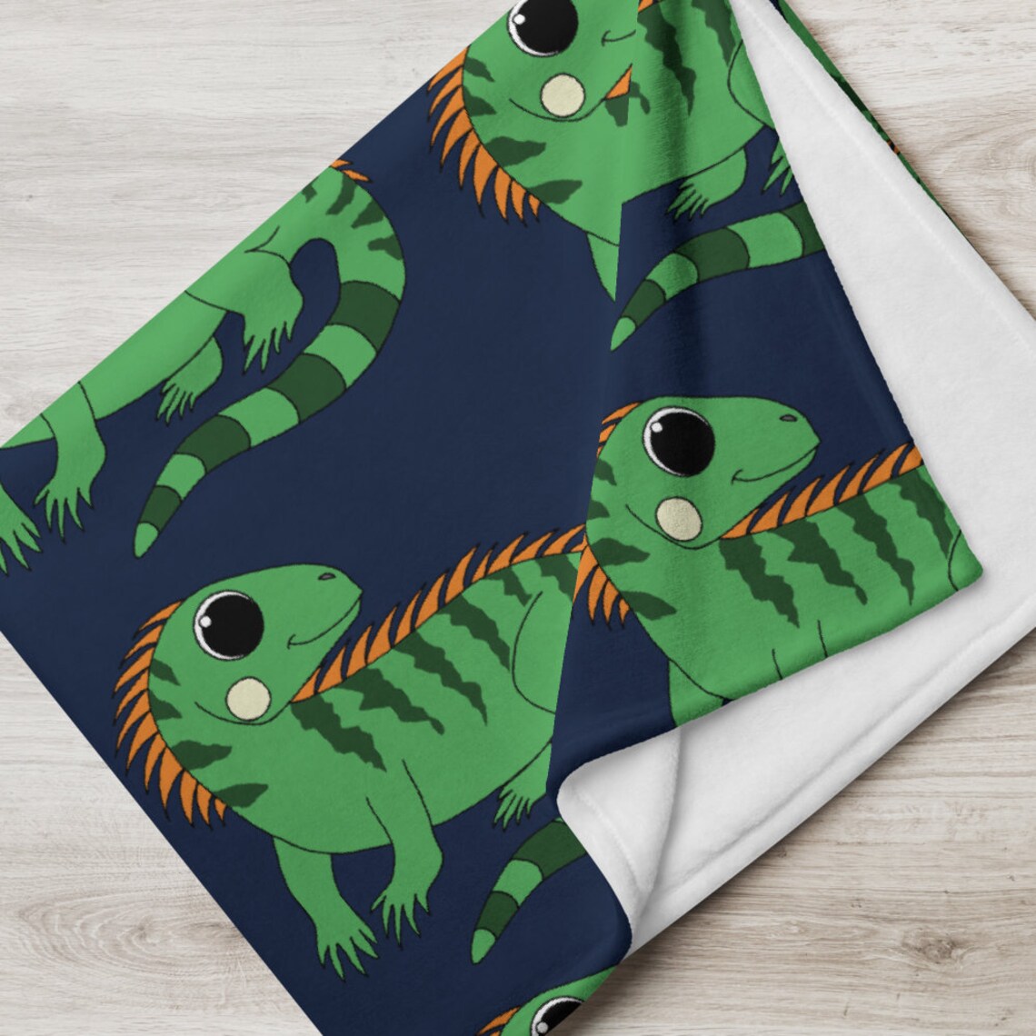 Lil Iguana Throw Blanket Iguana Blanket Lizard Blanket Etsy