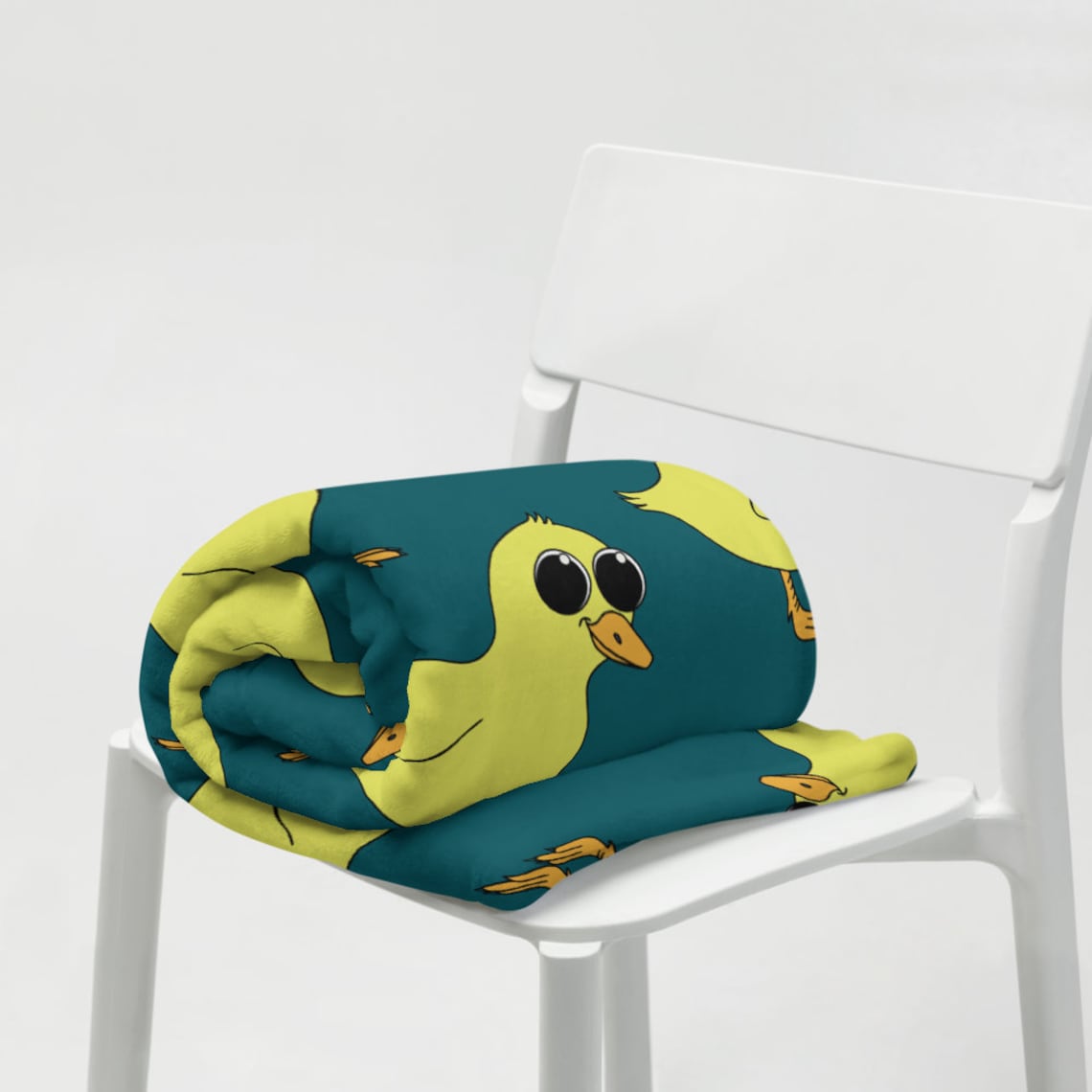 Lil Ducky Throw Blanket Duck Blanket Yellow Duck Throw Etsy