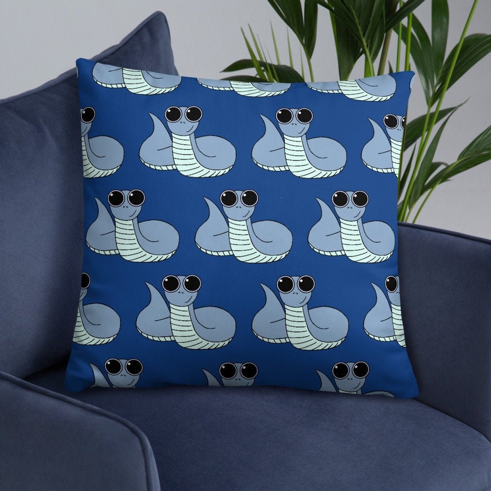 Lil Snake Basic Pillow Snake Pillow Cute Snake Pillow Etsy