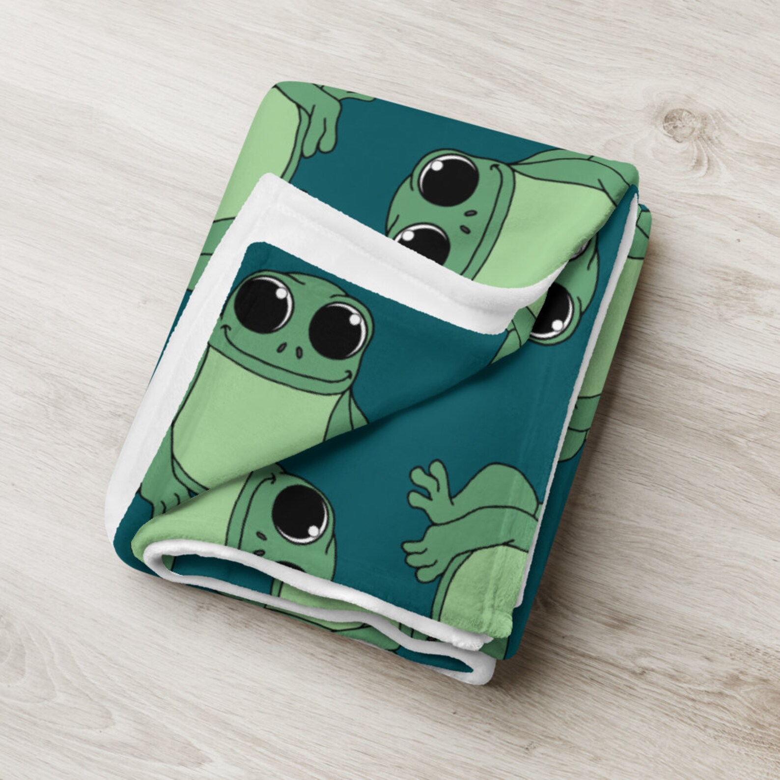 Lil Frog Throw Blanket Frog Blanket Amphibian Blanket Cute Etsy