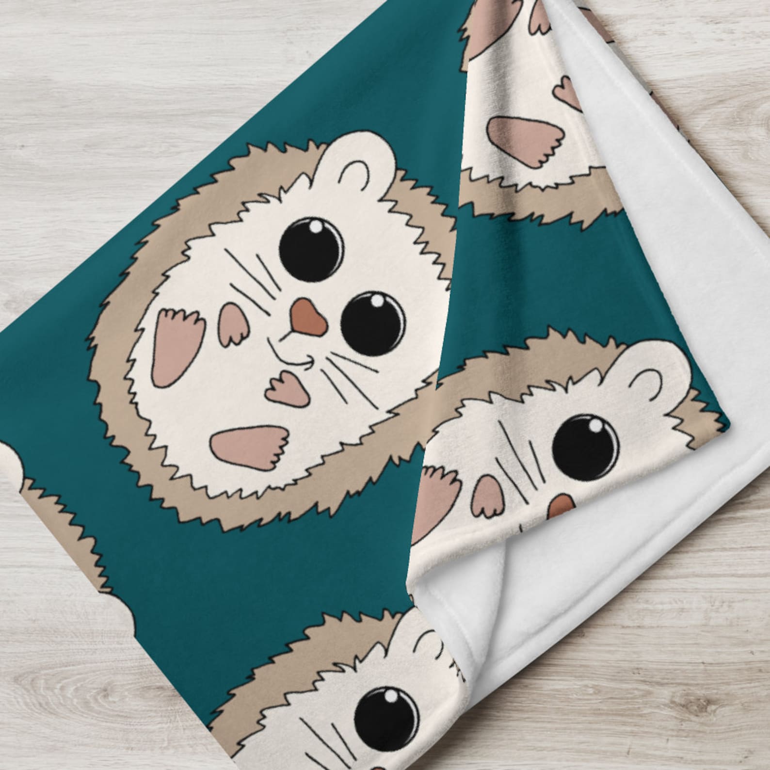 Lil Hedgehog Throw Blanket Hedgehog blanket Cute Animal Etsy