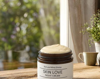 Antioxidant Night Cream: Green Tea Butter, Vitamin C - Dry/Mature Skin