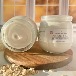 Almond & Oat Body Pudding: Natural Lotion for Dry Skin