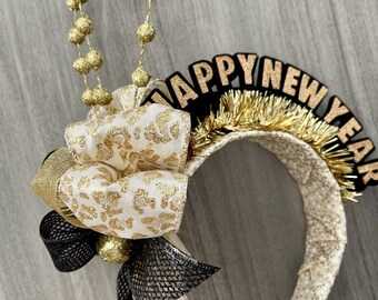 New Years Eve Festive Gift Hair Accessory. Supersoft Luxury Velvet Leopard Print & Bottle Green Bow Headband Turban Christmas