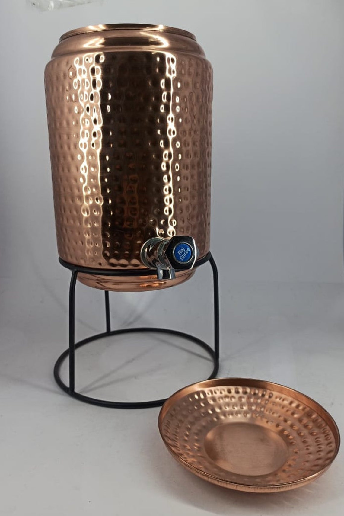 Hammered Copper Water Dispenser Ayurvedic Health Benefits Etsy