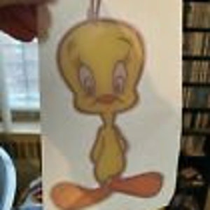 Vintage Rare TWEETY BIRD "Hierro en transferencia de calor a todo color - DIBUJOS ANIMADOS