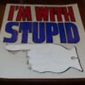 Vintage I'M WITH STUPID IRON On Roach Transfer Rare 1975