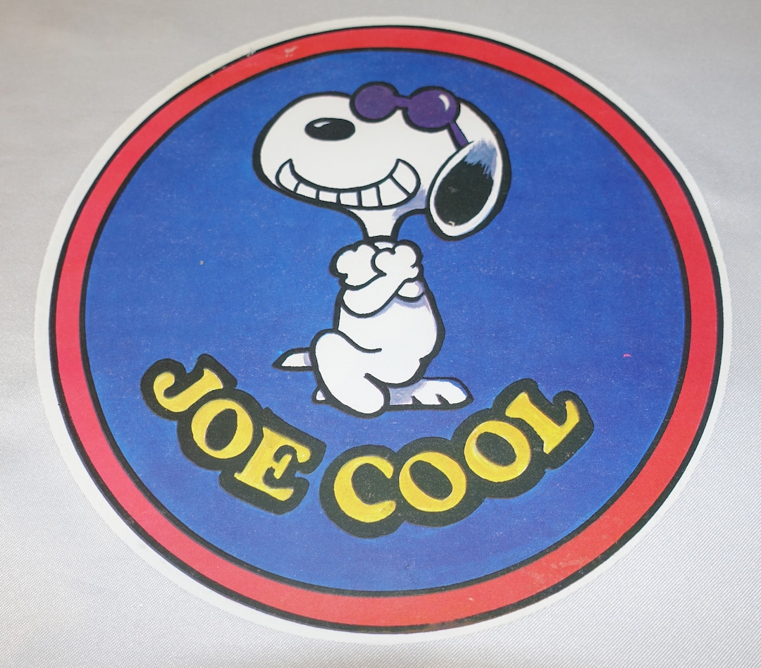 Vintage Full Color JOE COOL SNOOPY Iron on Transfer Original Charlie