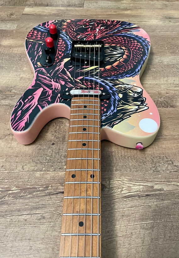 Dragon Custom Telecaster Guitar - Etsy
