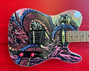 Dragon Custom Telecaster Guitar - Etsy