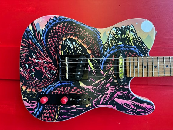 Dragon Custom Telecaster Guitar - Etsy