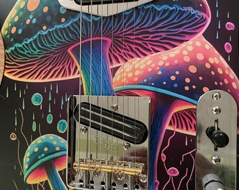 【希少】Psychedelic Guitars TUNE PSY-CUSTOM Cosmic Psychedelic Mushroom Custom Telecaster - Etsy