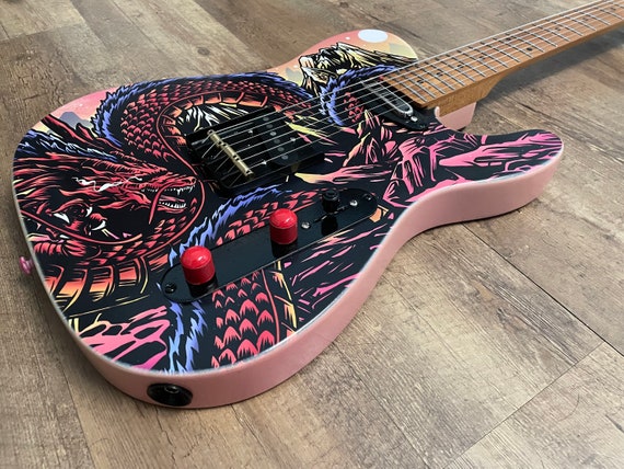 Dragon Custom Telecaster Guitar - Etsy