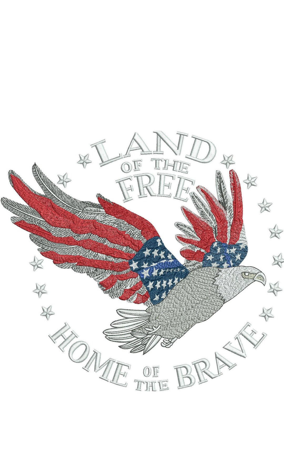 Jacket Back Design Size Eagle Jacket Back Embroidery Design| 2 Sizes - Etsy
