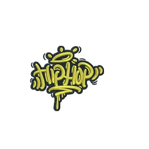 Hip hop embroidery design| 3 sizes