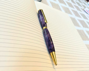 Purple Slimline Ballpoint Pen