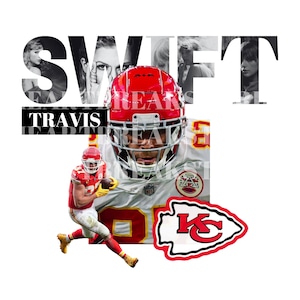 Taylor&#39;s Boyfriend - Travis Kelce PNG - Travis Kelce Sublimation Design - Travis Kelce Eras Tour - American Football PNG SVG - Merch