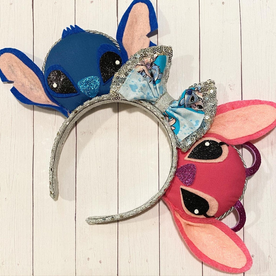 Stitch and Angel Inspired Headband Ears Etsy