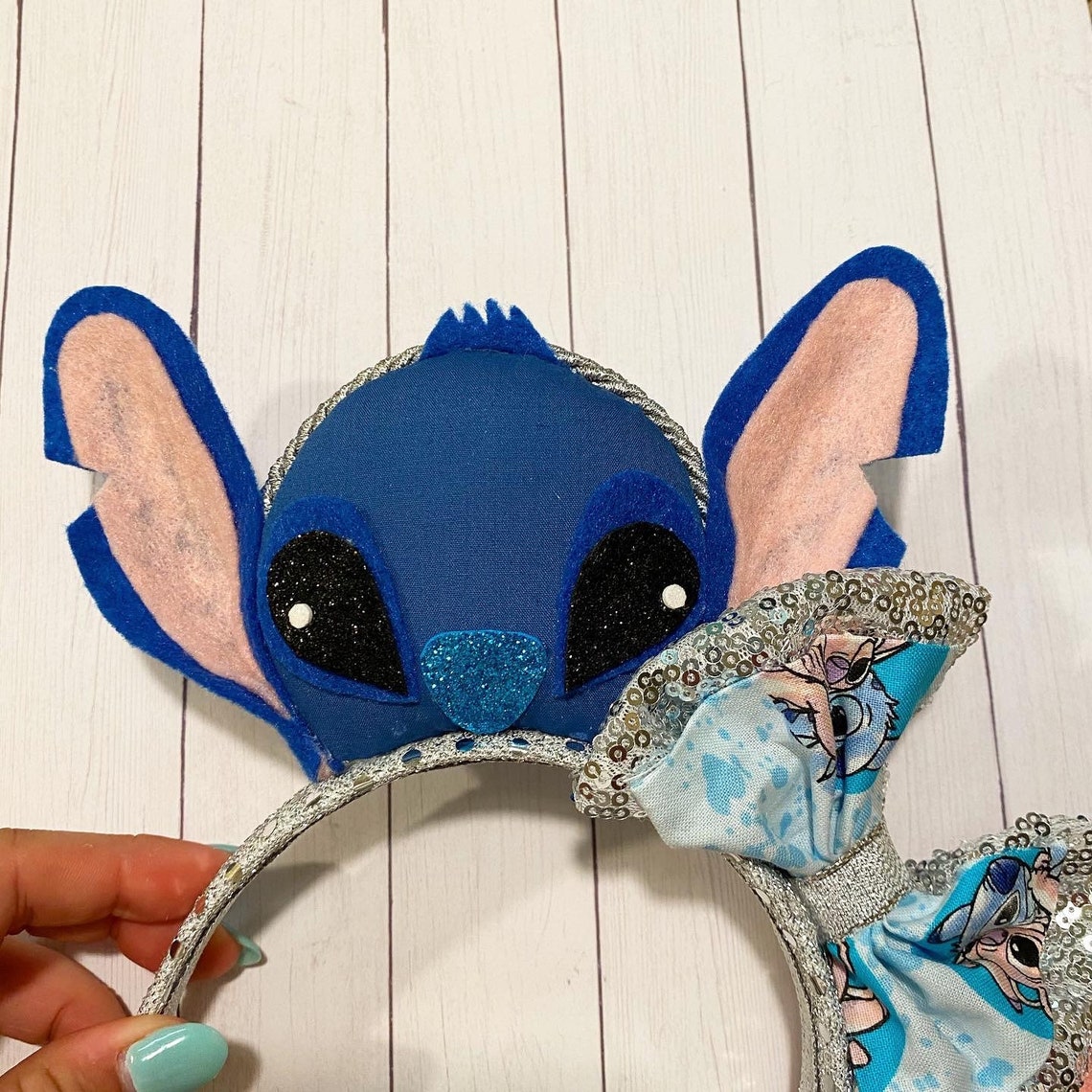 Stitch and Angel Inspired Headband Ears Etsy