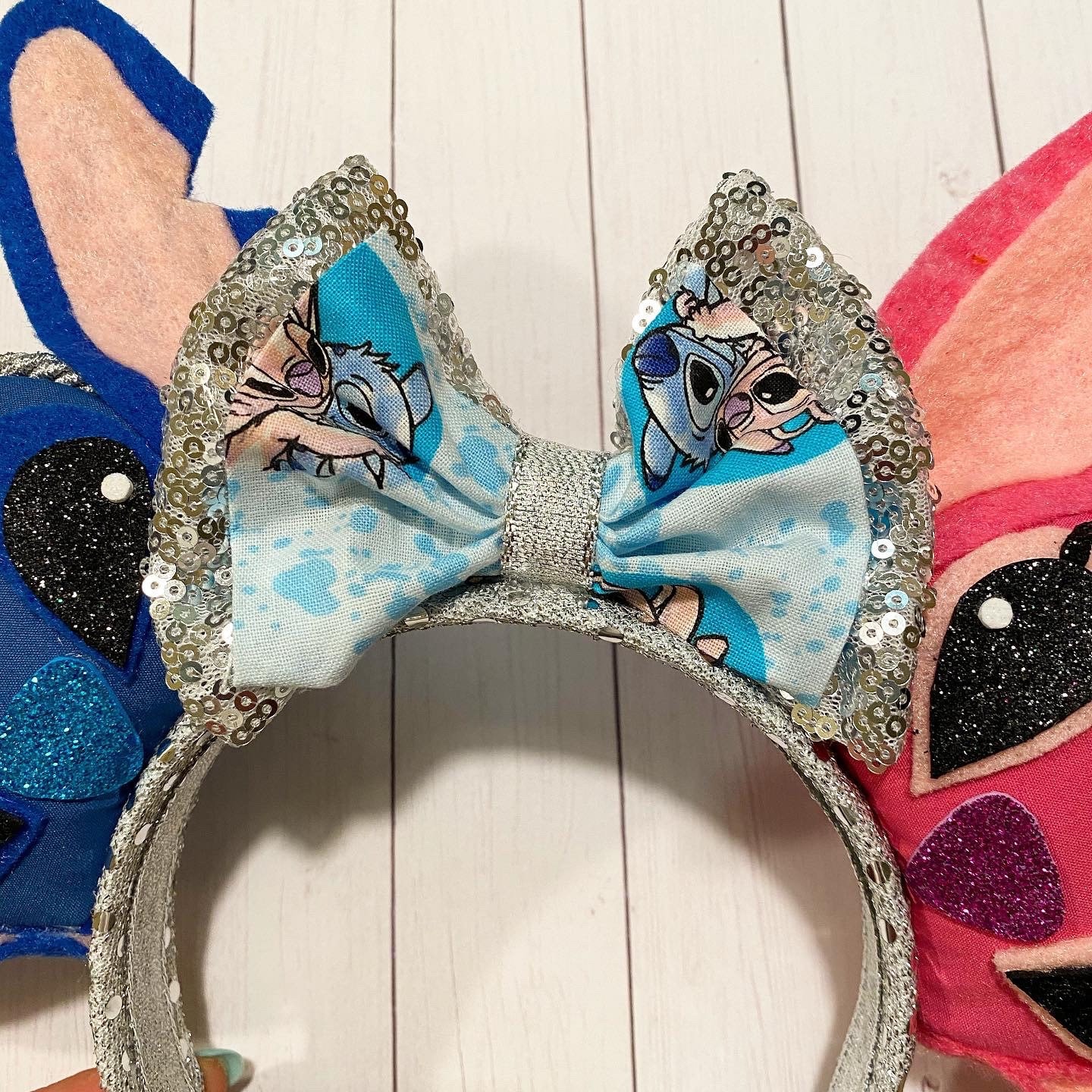 Stitch and Angel Inspired Headband Ears Etsy