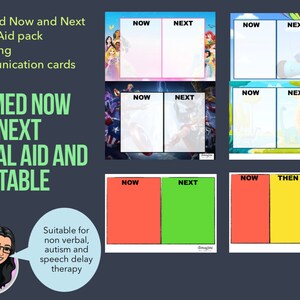 Visual Timetable cards / Now and Next Visual Aid / SEN/ Non Verbal / Communication / Speech delay therapy / SEL / Teaching resources