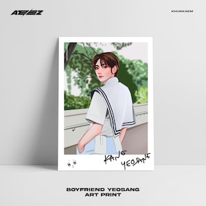 Impression d'art ATEEZ Boyfriend YEOSANG (fanart K-POP, art de fan numérique, carte postale, affiche)