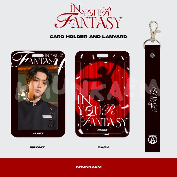 タレントカード ATEEZ SEOUL IN YOUR FANTASY ATEEZ 'in Your Fantasy' Photocard Holder and Lanyard - Etsy