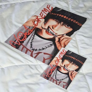 Stampa artistica di ATEEZ Hongjoong Rockstar Fan Art (K-POP Fanart, Fanart digitale)