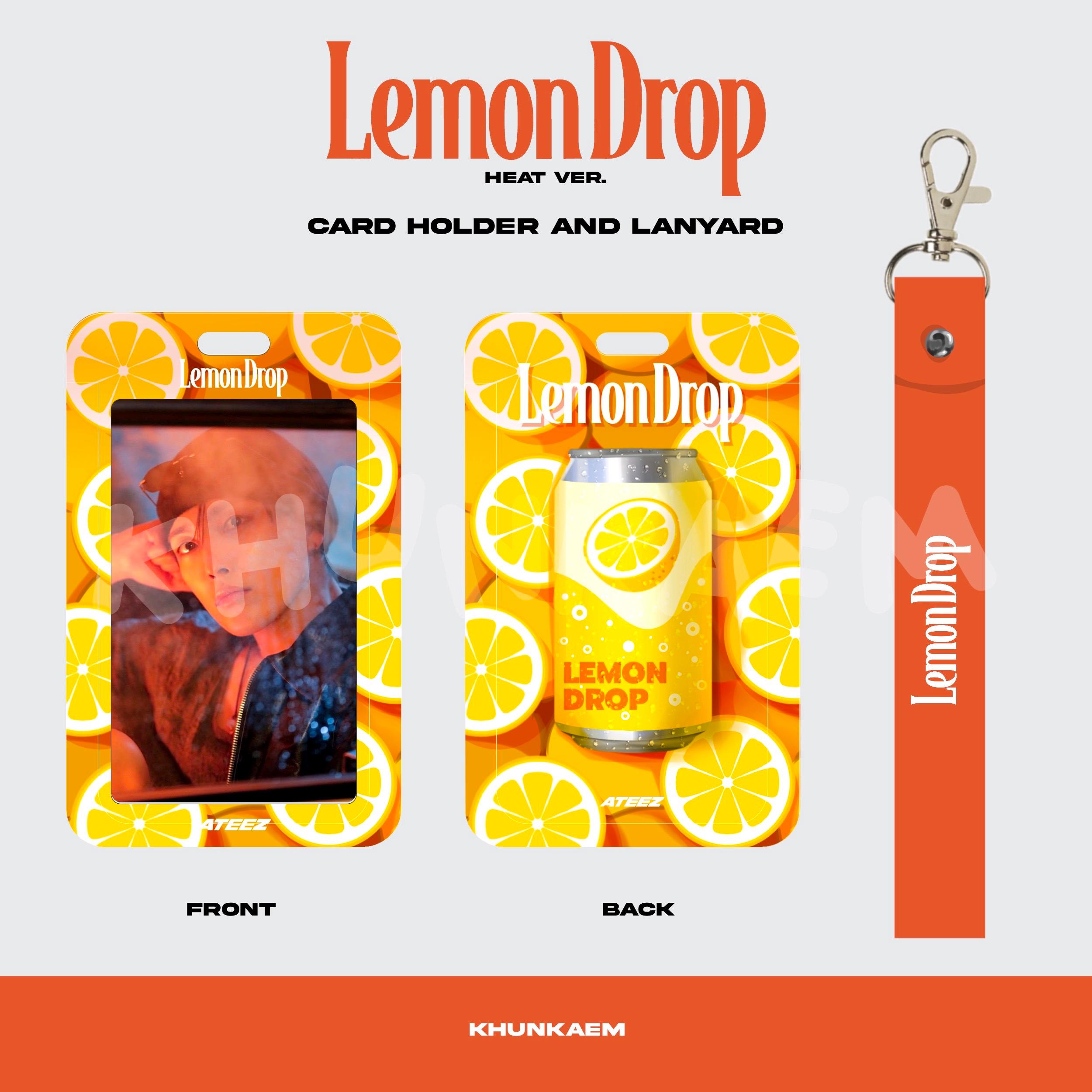 ATEEZ 'lemon Drop Heat Ver.' Photocard Holder and Lanyard - Etsy