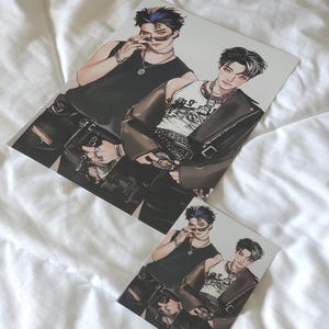 Stampa fan art di ATEEZ Hongjoong Mingi Altered States (fan art K-POP, fan art digitale)