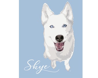 Custom Dog Portrait – Personalized Pet Art