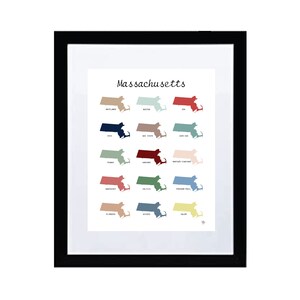 Massachusetts Color Palette Art Print