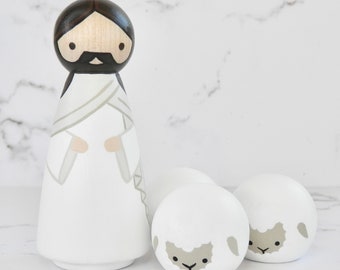 Peg Doll Jesus | Savior | Bible Story Toys and Decor