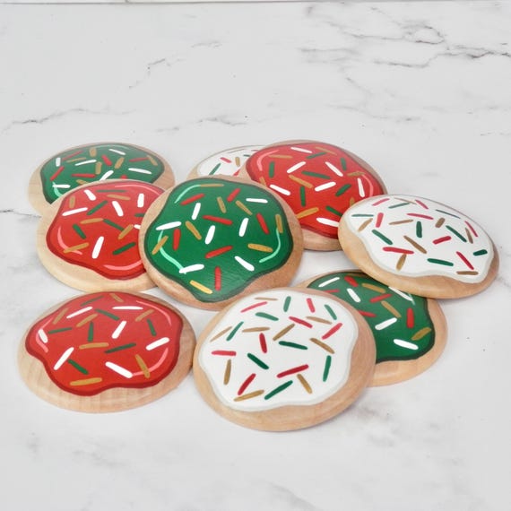 Wooden Christmas Cookie Toy | Play Food | Pretend Kitchen