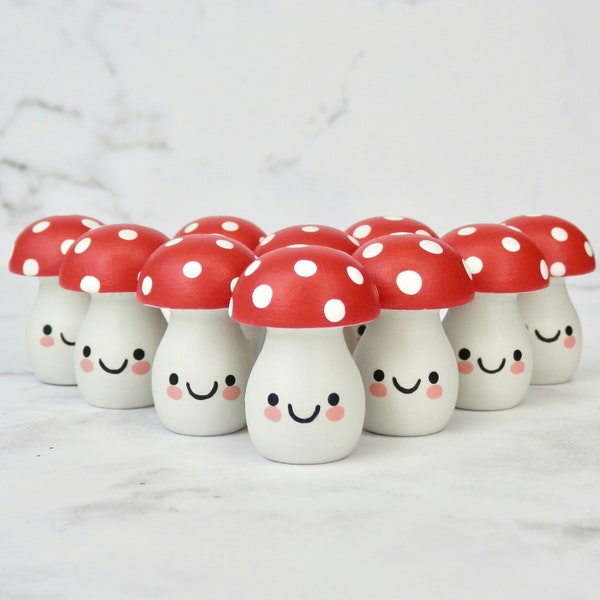 Wooden Mushroom Friend | Whimsical Woodland Toy